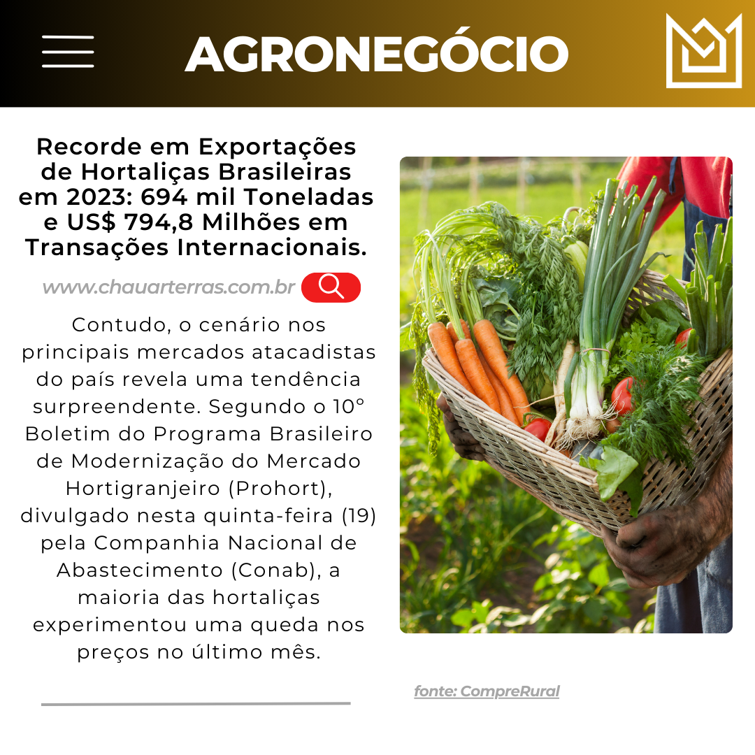  Tendência de Queda nos Preços de Hortaliças