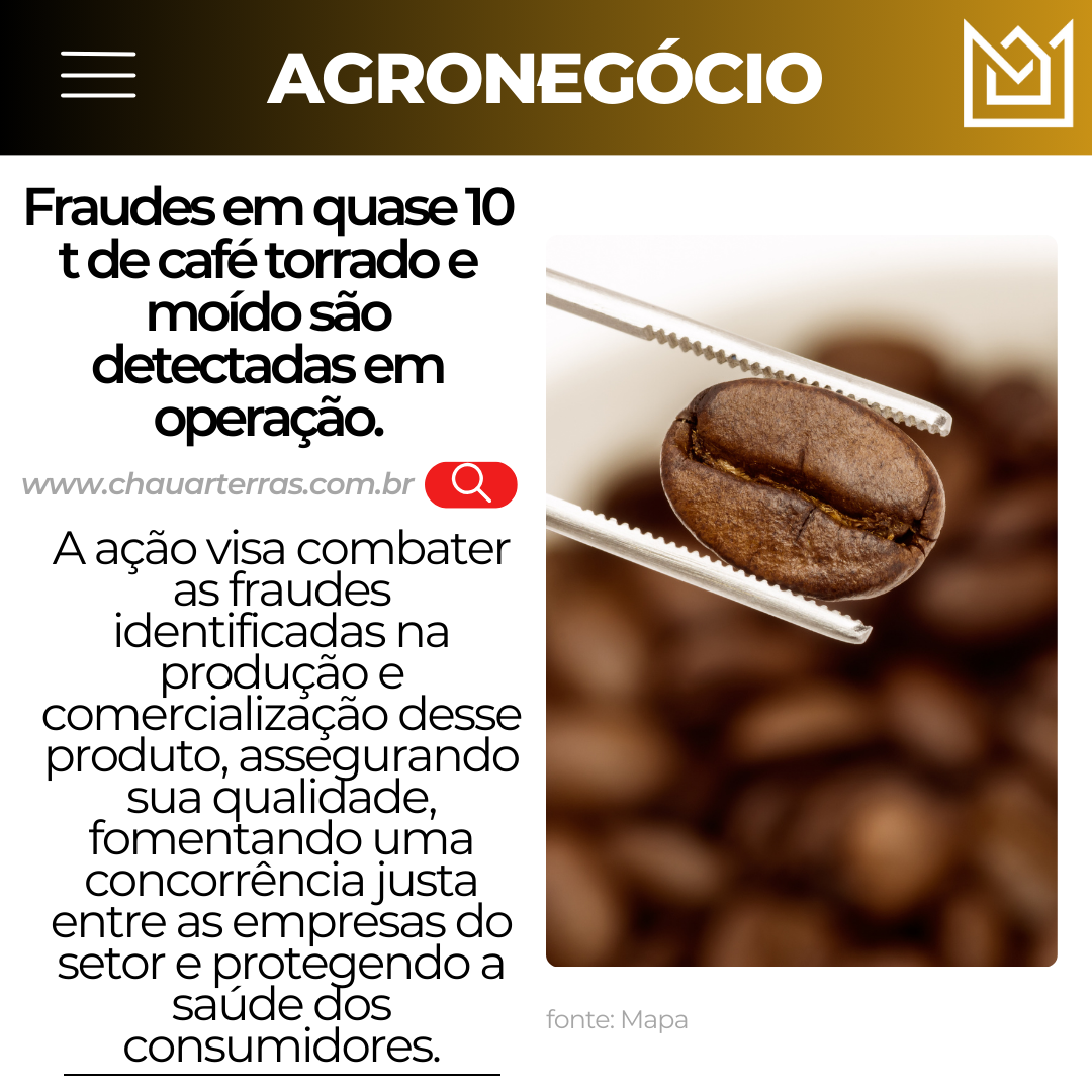 Fraudes em Quase 10 Toneladas de Café Torrado e Moído Detectadas em Operação Nacional