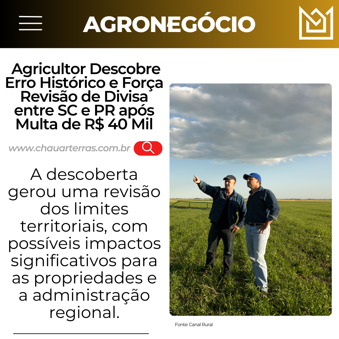 Agricultor Descobre Erro na Divisa entre SC e PR e Multa Ambiental Gera Revisão de Limites
