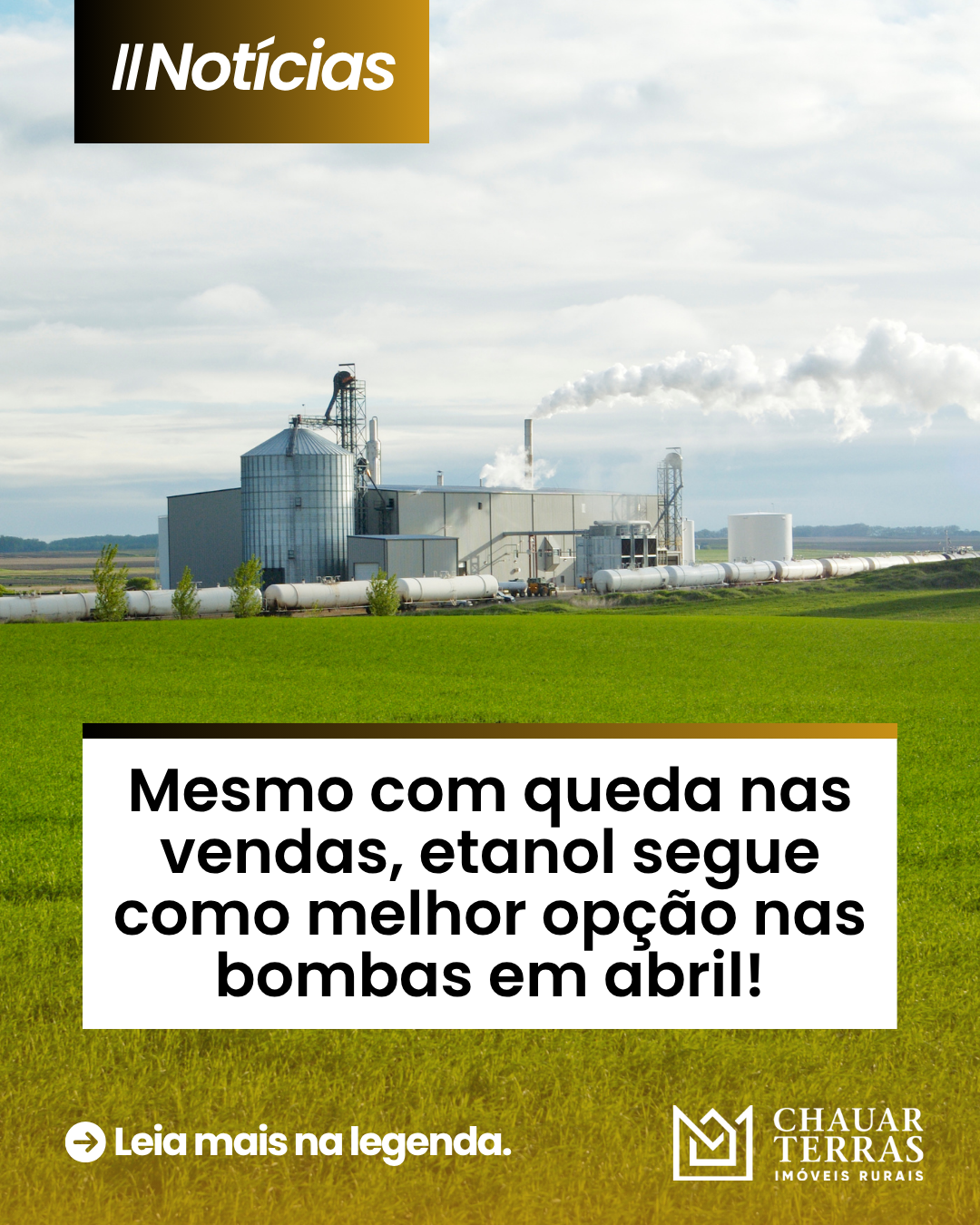 Mesmo com queda nas vendas, etanol segue como melhor opção nas bombas em abril