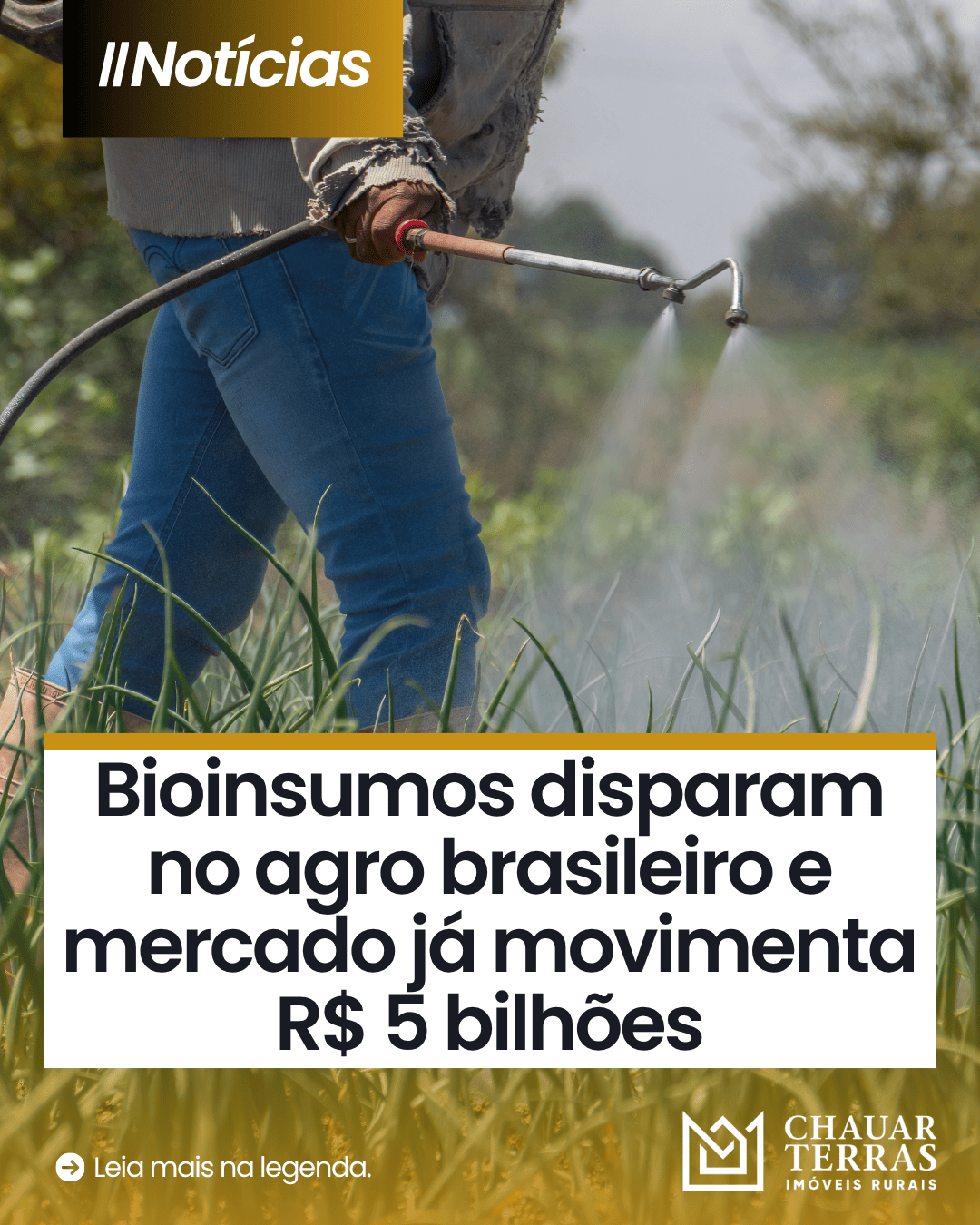 Mercado de bioinsumos cresce 21% ao ano no Brasil